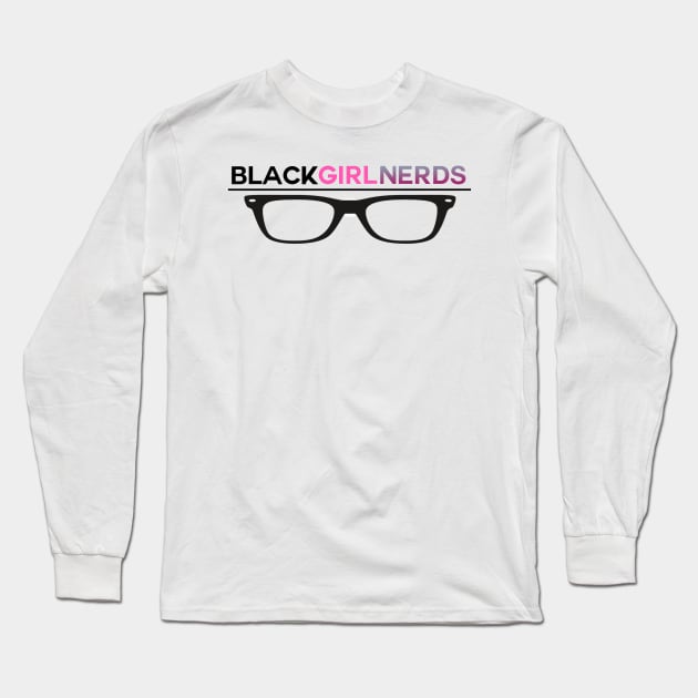 Black Girl Nerds Glasses Logo Long Sleeve T-Shirt by BlackGirlNerds